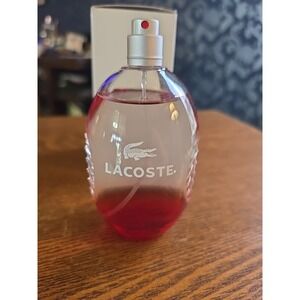 LACOSTE STYLE IN PLAY RED FOR MEN 4.2 EDTS (125ml) - NEW - UNBOXED - NO CAP